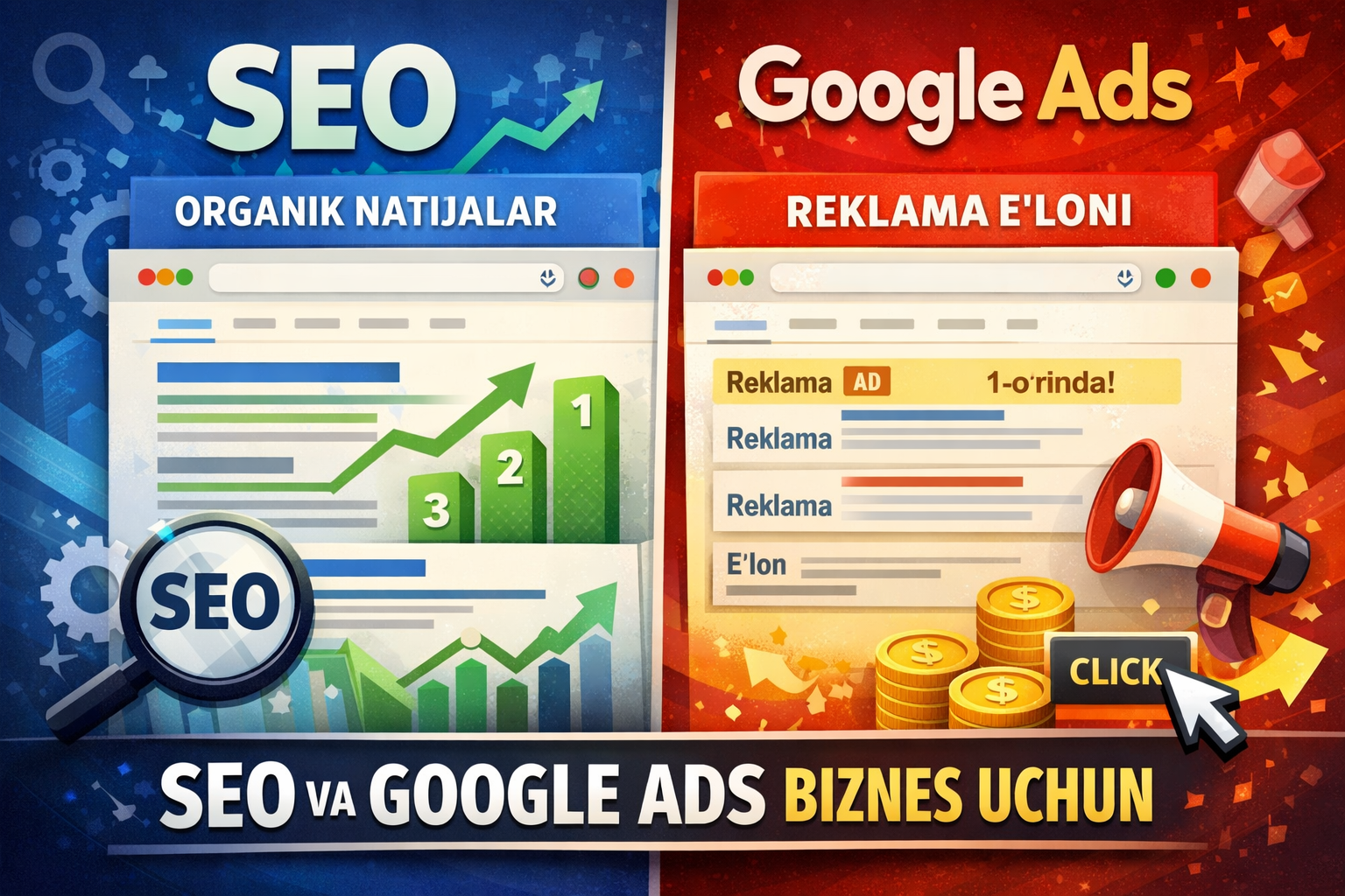 🚀 SEO va Google Ads: Biznesingizni qanday tez va barqaror o‘sishga olib chiqadi?
