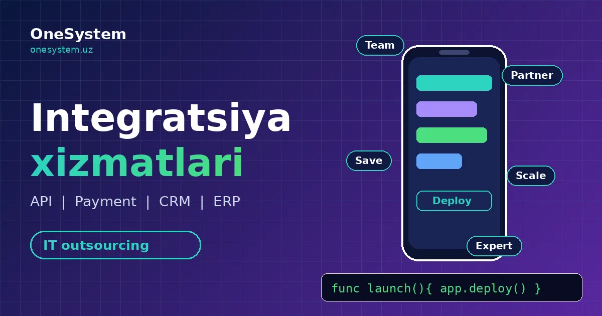 Integration Services: Connect Payments, CRM, ERP and APIs